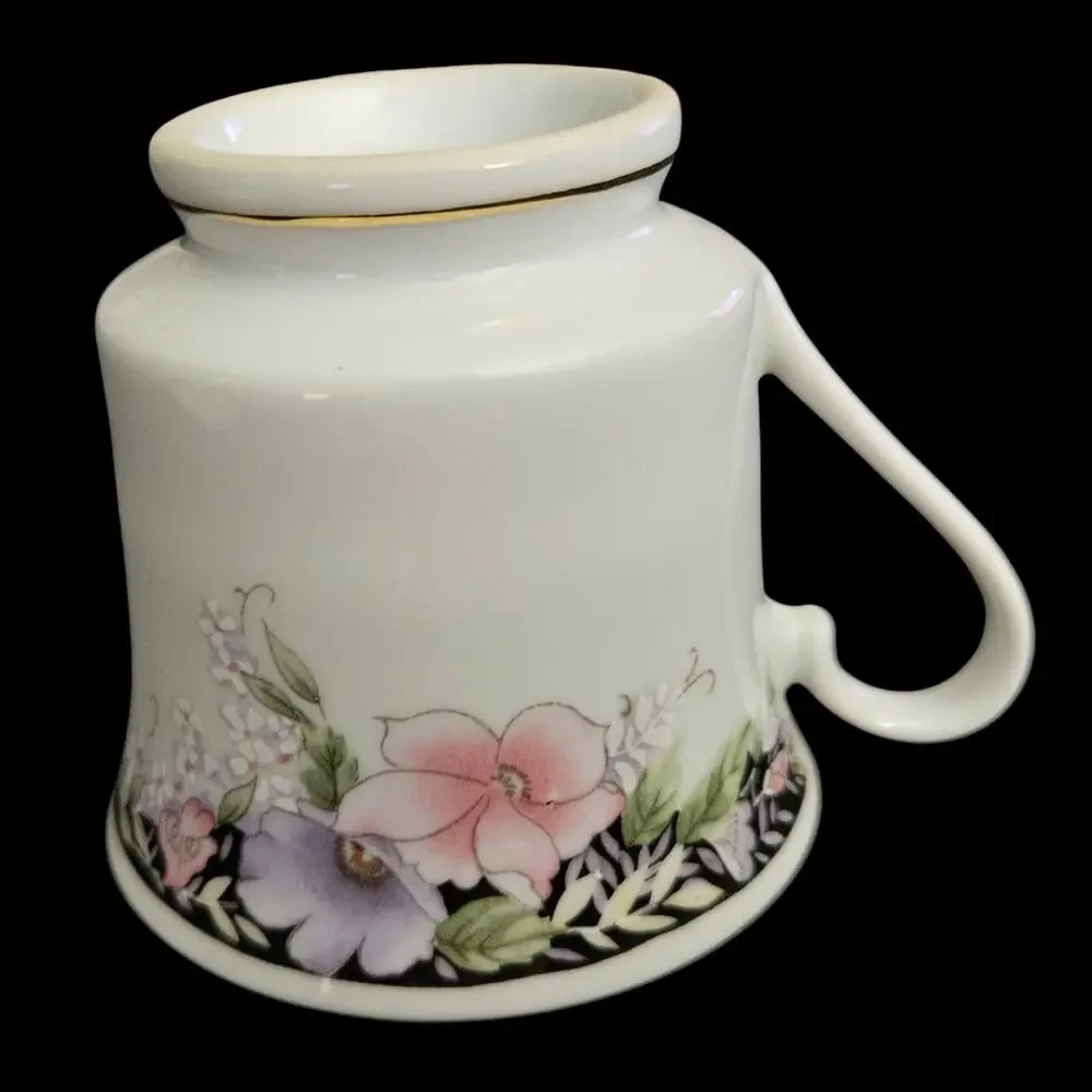 Imperial’s Fine China Universal Floral Cup & Saucer Pink Purple Flowers Set of 3